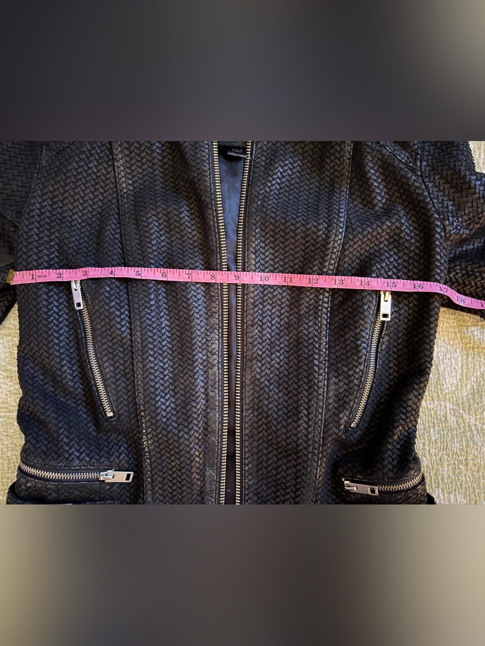 Diesel Black Leather Jacket - Picture 4 of 13